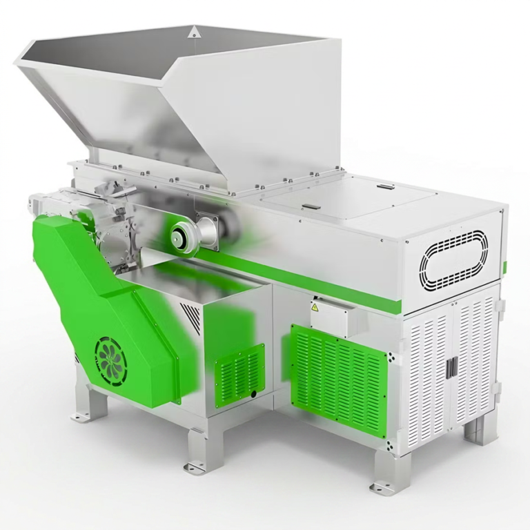 Plastic Bottle Recycling Line Single Rotor Shredder (angled)