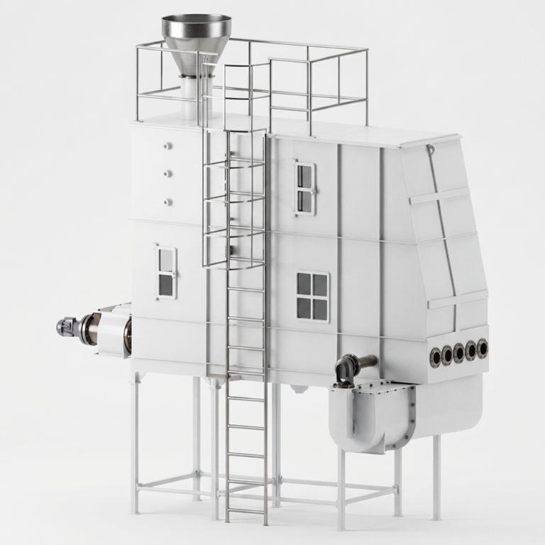 Storage Silo Above Agglomeration